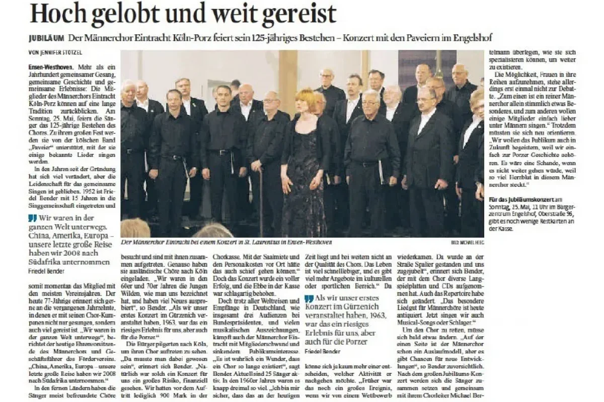 Kölscher Vörmeddaach mit Paveier 2014