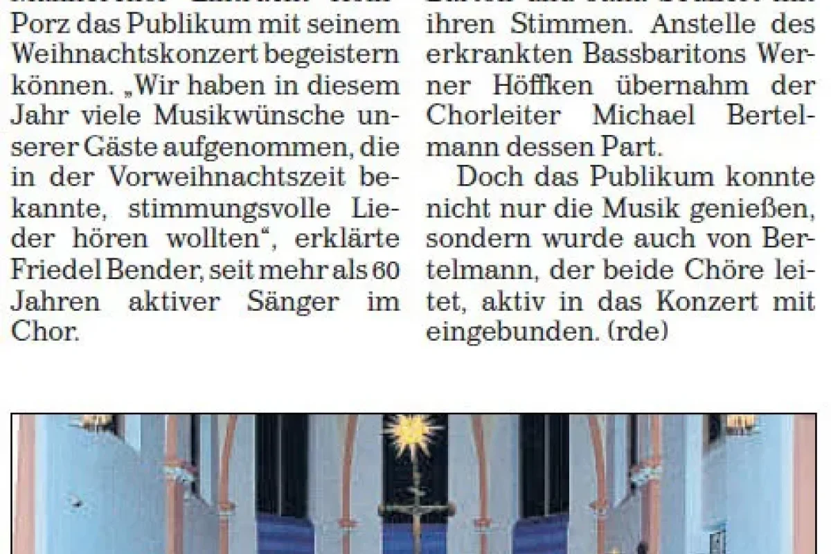 Weihnachtskonzert in St. Laurentius 2013